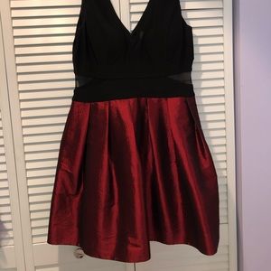 Red and Black Dress